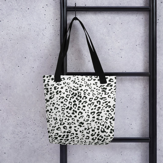 Tote White Leopard