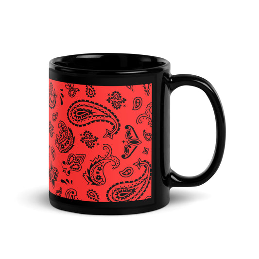 Mug - Bandana Red & Black Design