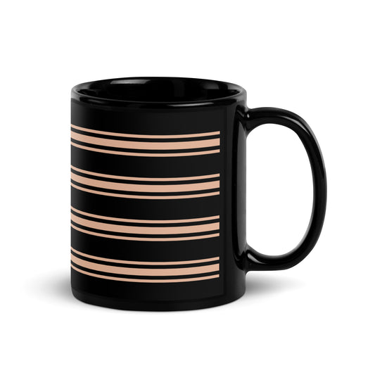 Mug Striped  Beige Design