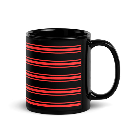 Mug Striped Red Design