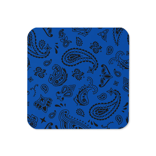 Coaster - Bandana Blue & Black