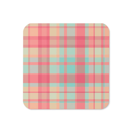 Coaster Plaid Pastels