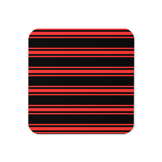 Coaster Red Stripes