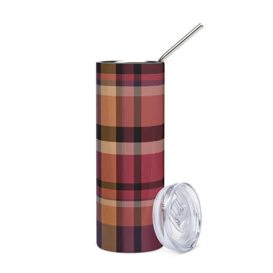 Tumbler Plaid Orange