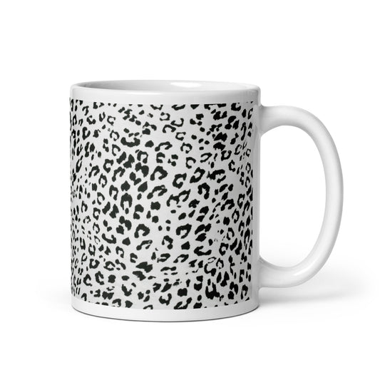 Mug Leopard White & Black